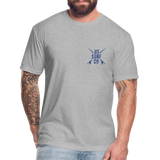 Huntington Beach Fitted Cotton/Poly T-Shirt by Next Level - heather gray