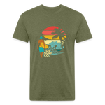 SURF SUNSET T-Shirt - heather military green
