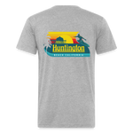 Huntington Beach Fitted Cotton/Poly T-Shirt by Next Level - heather gray