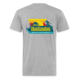 Huntington Beach Fitted Cotton/Poly T-Shirt by Next Level - heather gray