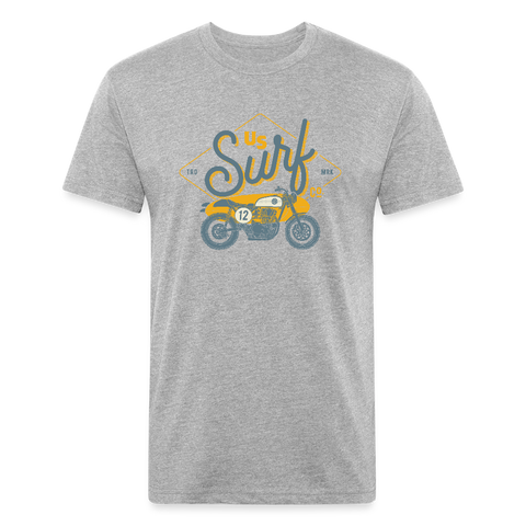 US SURF MOTO T-Shirt - heather gray
