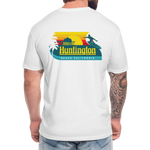 Huntington Beach Fitted Cotton/Poly T-Shirt by Next Level - white