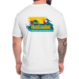 Huntington Beach Fitted Cotton/Poly T-Shirt by Next Level - white