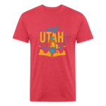 SURF UTAH T-shirt - heather red