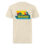 Huntington Beach Fitted Cotton/Poly T-Shirt by Next Level - heather cream