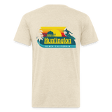 Huntington Beach Fitted Cotton/Poly T-Shirt by Next Level - heather cream
