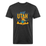SURF UTAH T-shirt - heather black