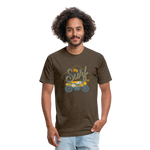 US SURF MOTO T-Shirt - heather espresso