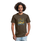 US SURF MOTO T-Shirt - heather espresso