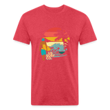SURF SUNSET T-Shirt - heather red
