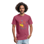 SURF BIKER T-Shirt - heather burgundy