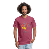 SURF BIKER T-Shirt - heather burgundy