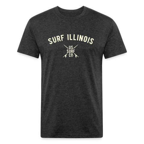 SURF ILLINOIS VINTAGE T-Shirt - heather black