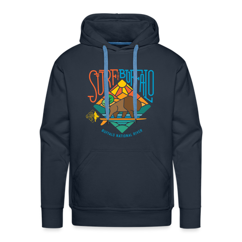 Surf the Buffalo Men’s Premium Hoodie - navy