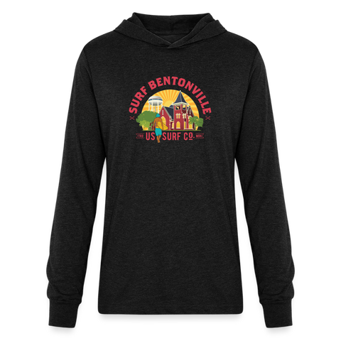 SURF BENTONVILLE Unisex Long Sleeve Hoodie Shirt - heather black