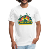 Costa Rica 1 Fitted Cotton/Poly T-Shirt by Next Level - white