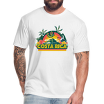 Costa Rica 1 Fitted Cotton/Poly T-Shirt by Next Level - white