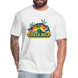 Costa Rica 1 Fitted Cotton/Poly T-Shirt by Next Level - white