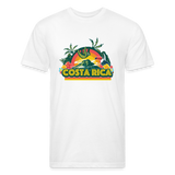 Costa Rica 1 Fitted Cotton/Poly T-Shirt by Next Level - white