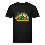 Costa Rica 1 Fitted Cotton/Poly T-Shirt by Next Level - black