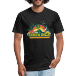 Costa Rica 1 Fitted Cotton/Poly T-Shirt by Next Level - black