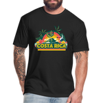 Costa Rica 1 Fitted Cotton/Poly T-Shirt by Next Level - black