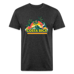 Costa Rica 1 Fitted Cotton/Poly T-Shirt by Next Level - heather black