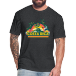 Costa Rica 1 Fitted Cotton/Poly T-Shirt by Next Level - heather black