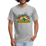 Costa Rica 1 Fitted Cotton/Poly T-Shirt by Next Level - heather gray