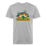 Costa Rica 1 Fitted Cotton/Poly T-Shirt by Next Level - heather gray