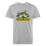 Costa Rica 1 Fitted Cotton/Poly T-Shirt by Next Level - heather gray