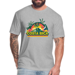 Costa Rica 1 Fitted Cotton/Poly T-Shirt by Next Level - heather gray