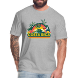 Costa Rica 1 Fitted Cotton/Poly T-Shirt by Next Level - heather gray