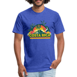 Costa Rica 1 Fitted Cotton/Poly T-Shirt by Next Level - heather royal