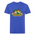 Costa Rica 1 Fitted Cotton/Poly T-Shirt by Next Level - heather royal