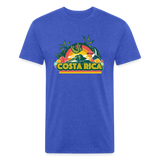 Costa Rica 1 Fitted Cotton/Poly T-Shirt by Next Level - heather royal