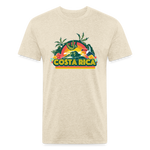 Costa Rica 1 Fitted Cotton/Poly T-Shirt by Next Level - heather cream