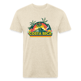 Costa Rica 1 Fitted Cotton/Poly T-Shirt by Next Level - heather cream