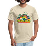 Costa Rica 1 Fitted Cotton/Poly T-Shirt by Next Level - heather cream