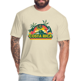 Costa Rica 1 Fitted Cotton/Poly T-Shirt by Next Level - heather cream