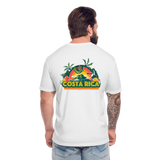 Costa Rica 2 Fitted Cotton/Poly T-Shirt by Next Level - white