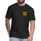 Costa Rica 2 Fitted Cotton/Poly T-Shirt by Next Level - black