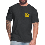 Costa Rica 2 Fitted Cotton/Poly T-Shirt by Next Level - heather black