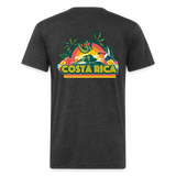 Costa Rica 2 Fitted Cotton/Poly T-Shirt by Next Level - heather black