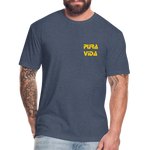 Costa Rica 2 Fitted Cotton/Poly T-Shirt by Next Level - heather navy