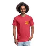 Costa Rica 2 Fitted Cotton/Poly T-Shirt by Next Level - heather red