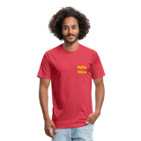 Costa Rica 2 Fitted Cotton/Poly T-Shirt by Next Level - heather red