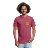 Costa Rica 2 Fitted Cotton/Poly T-Shirt by Next Level - heather burgundy