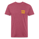 Costa Rica 2 Fitted Cotton/Poly T-Shirt by Next Level - heather burgundy