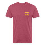 Costa Rica 2 Fitted Cotton/Poly T-Shirt by Next Level - heather burgundy